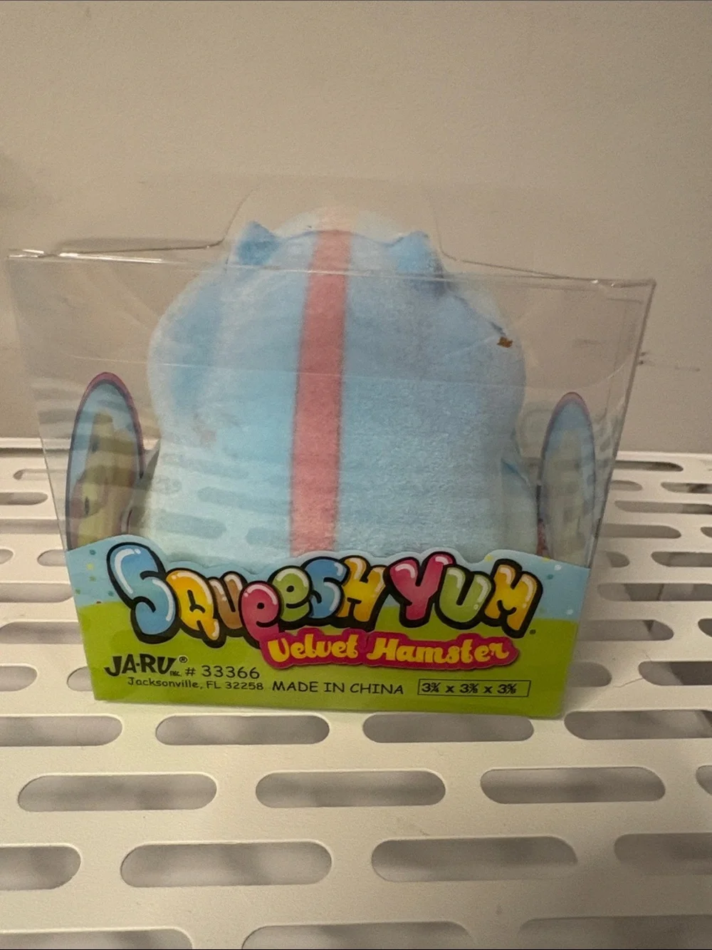 ✨ SqueeshYum VIRAL Velvet Hamster Squishy NWT Blue Slow Rise Sensory Toy 🐹